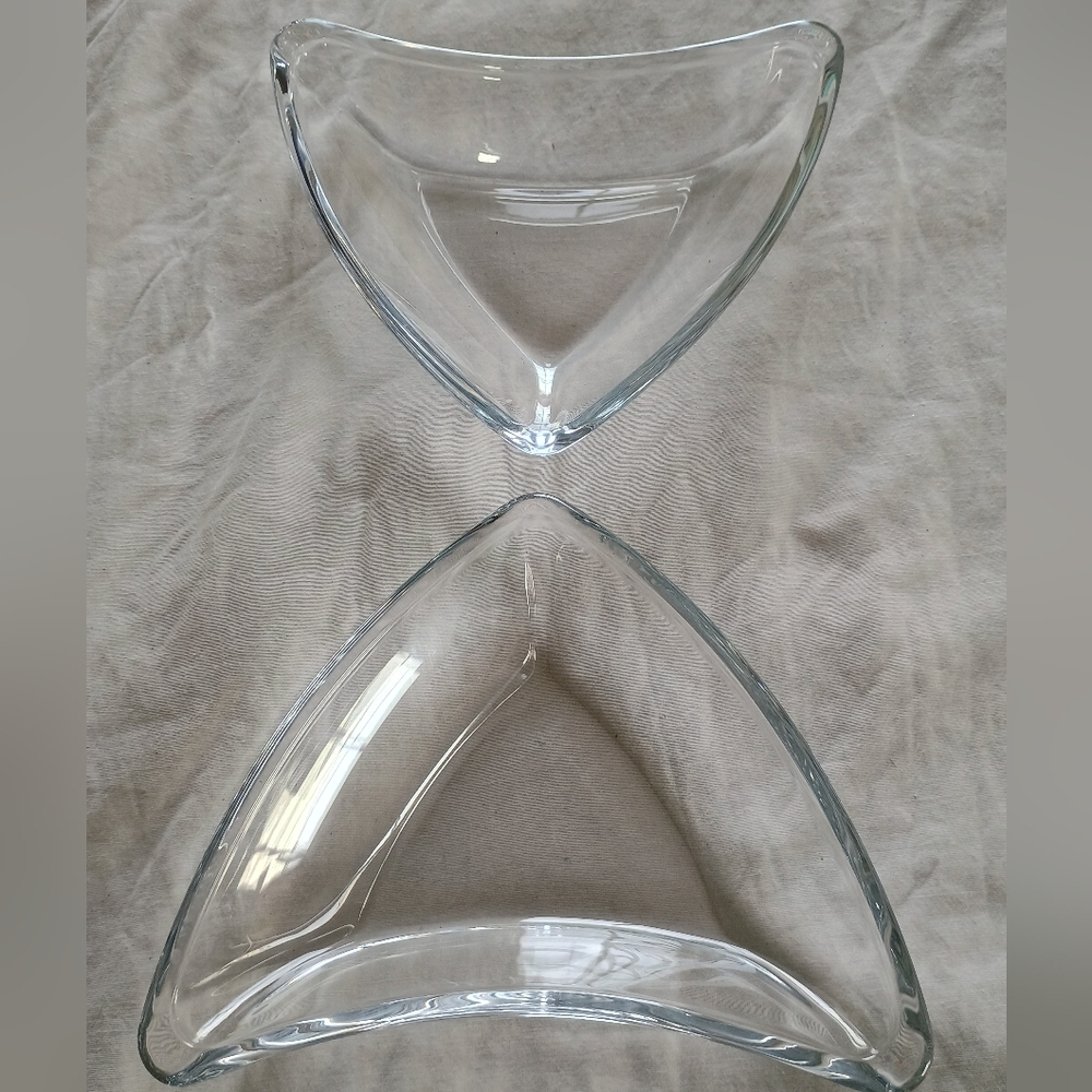 Vtg Set Of 2 Walther German Triangle Dishes